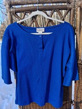 Tumbleweed Royal Blue Scoop-Neck Top